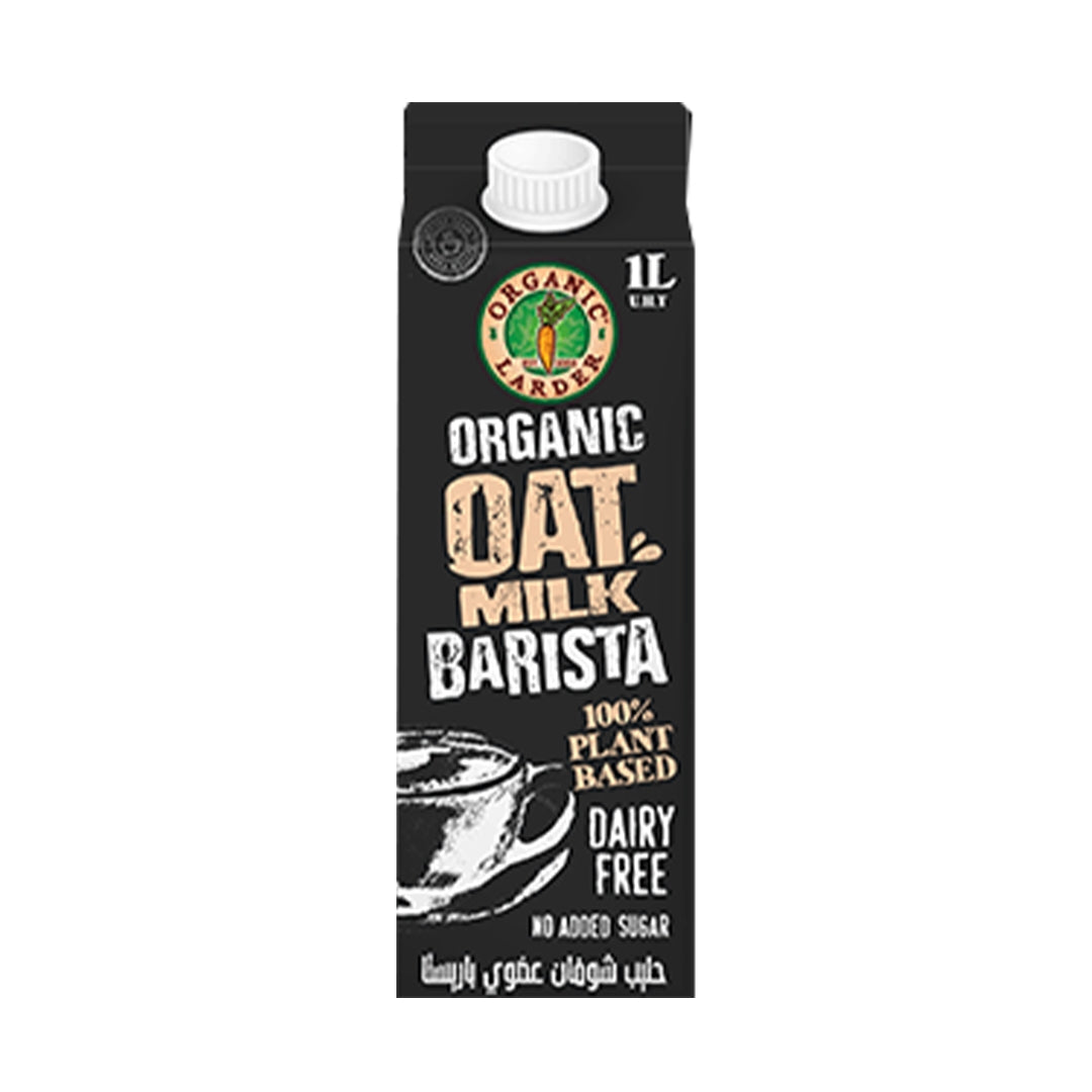 ORGANIC LARDER Barista Oat Milk, 1Ltr - Organic, Vegan, Natural