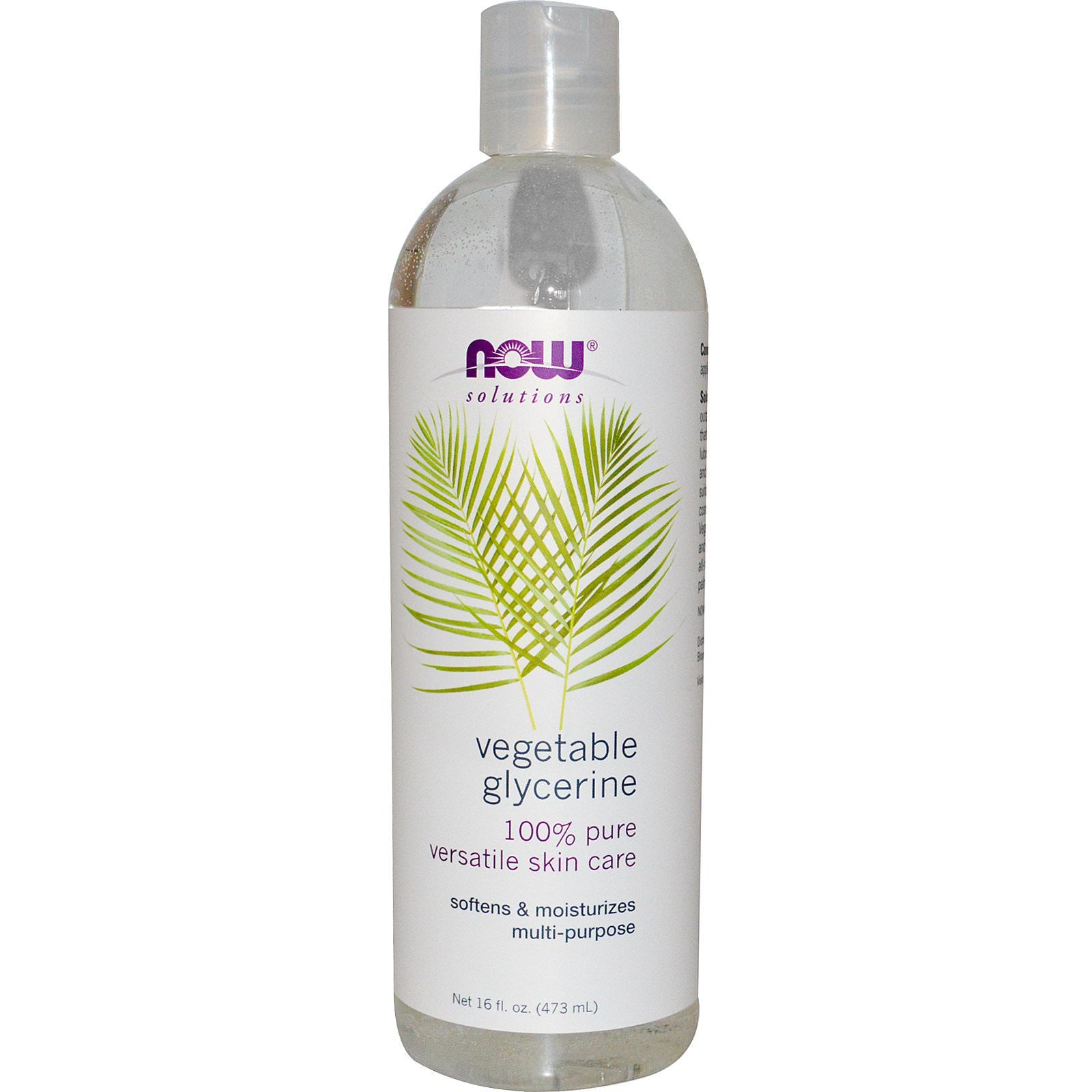 NOW Vegetable Glycerine Oil, 4 Fl Oz