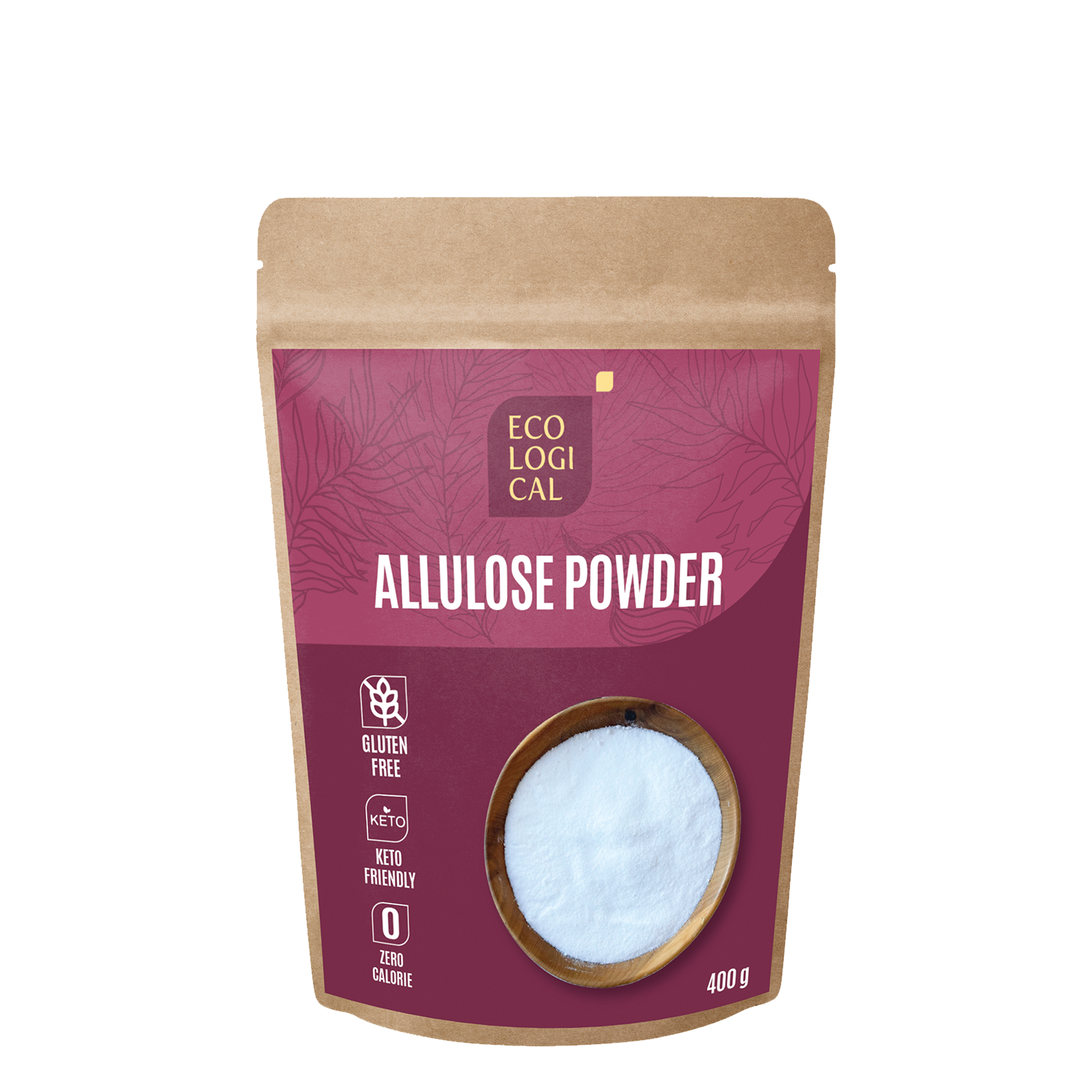 ECOLOGICAL Allulose Powder, 400g - Zero-Calorie Sugar Substitute