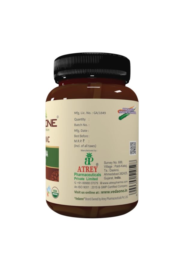 VEDAONE Organic Moringa Caplets, 60 Tablets