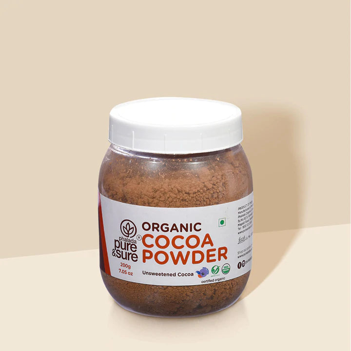 PURE & SURE Organic Cocoa Powder, 200g, Organic, Vegan, Gluten Free