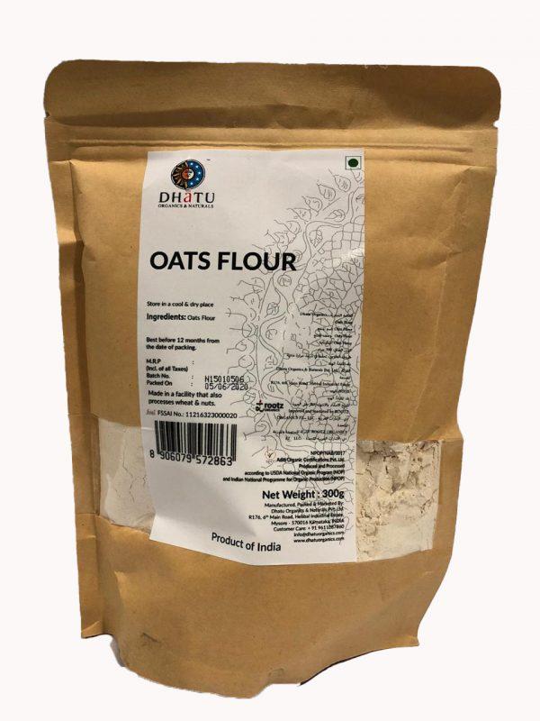DHATU Organic Oats Flour, 300g