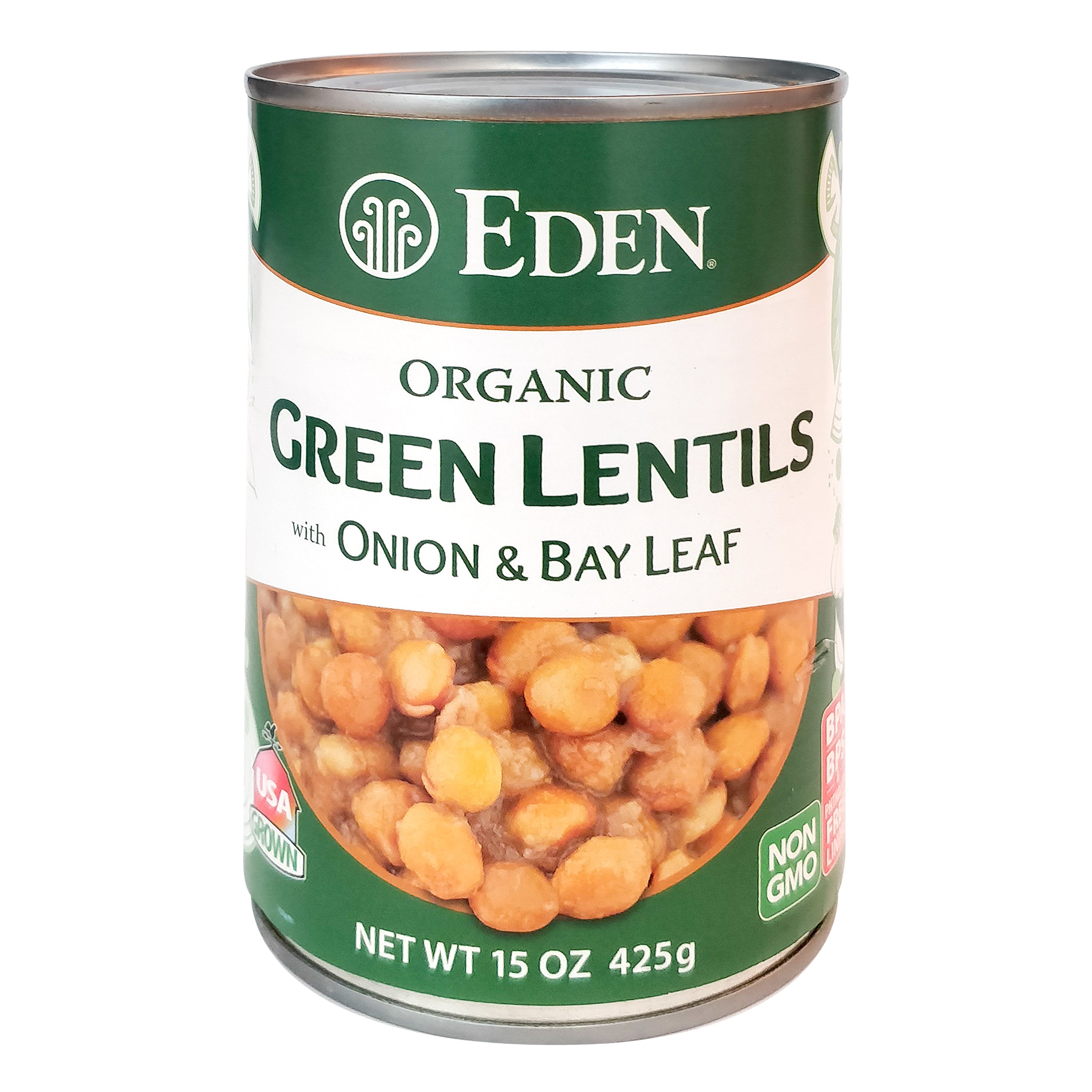 EDEN Organic Green Lentils, 425g