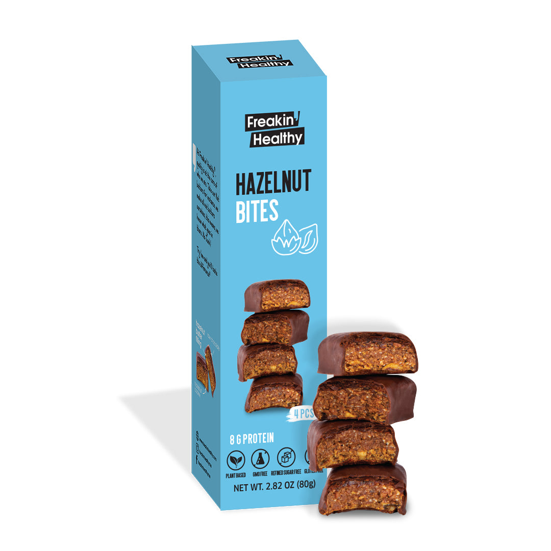 FREAKIN' HEALTHY Hazelnut Butter Bites, 80g (4pcs) - Vegan, Gluten Free