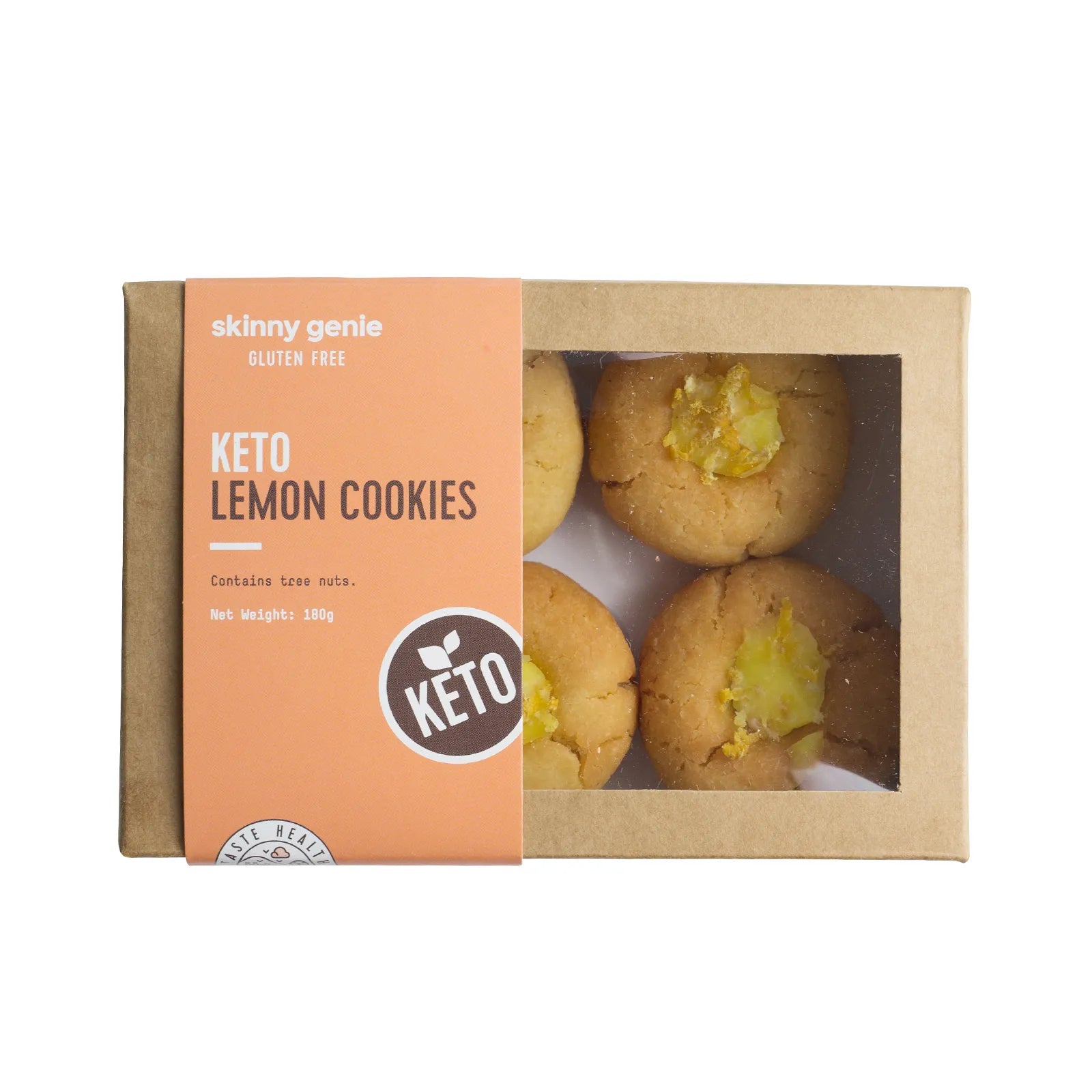 SKINNY GENIE Keto Lemon Cookies Gluten Free, 45g