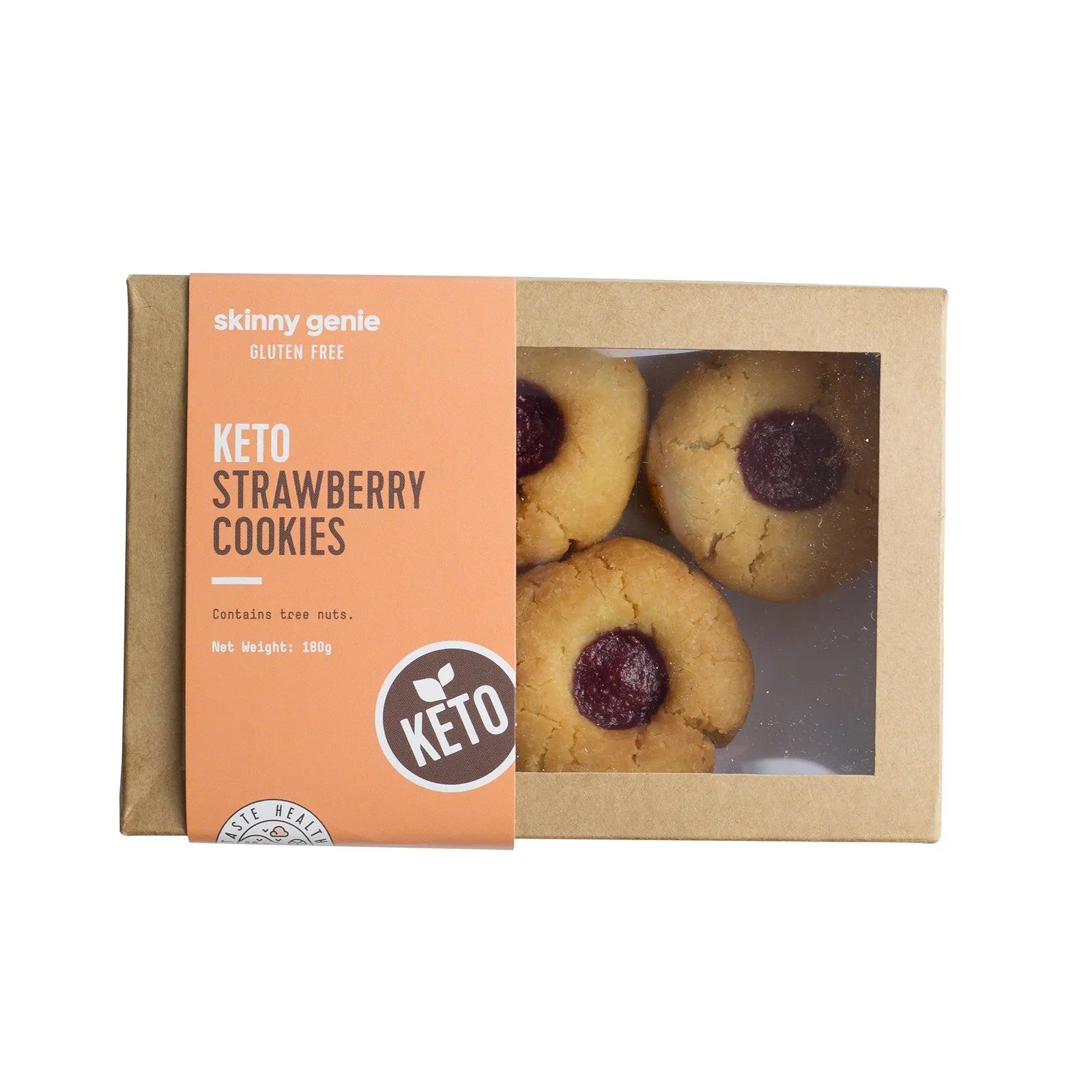 SKINNY GENIE Keto Strawberry Cookies, 45g