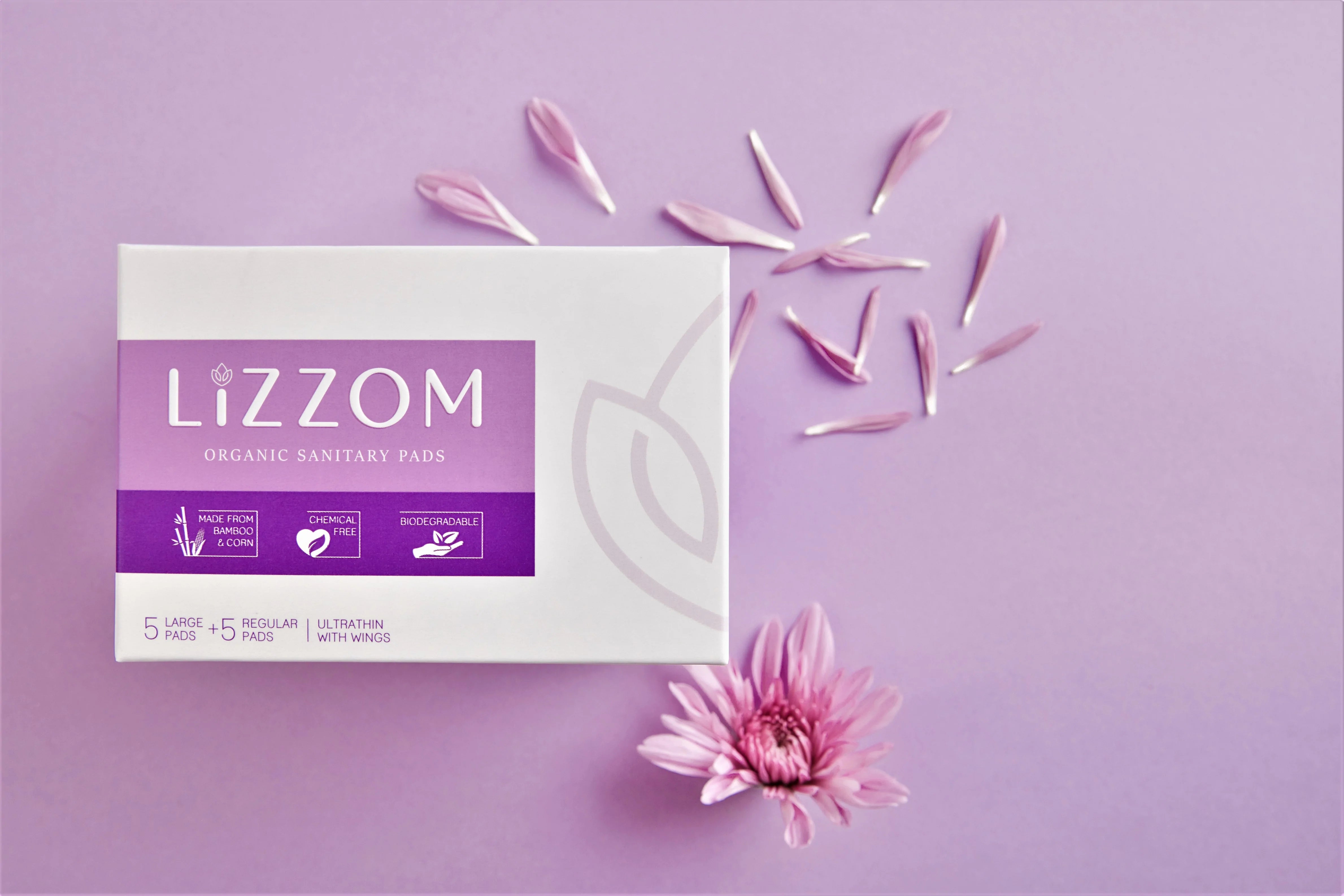 LiZZOM Ultra Thin Mix Size Sanitary Pads With Wings (10 pc)