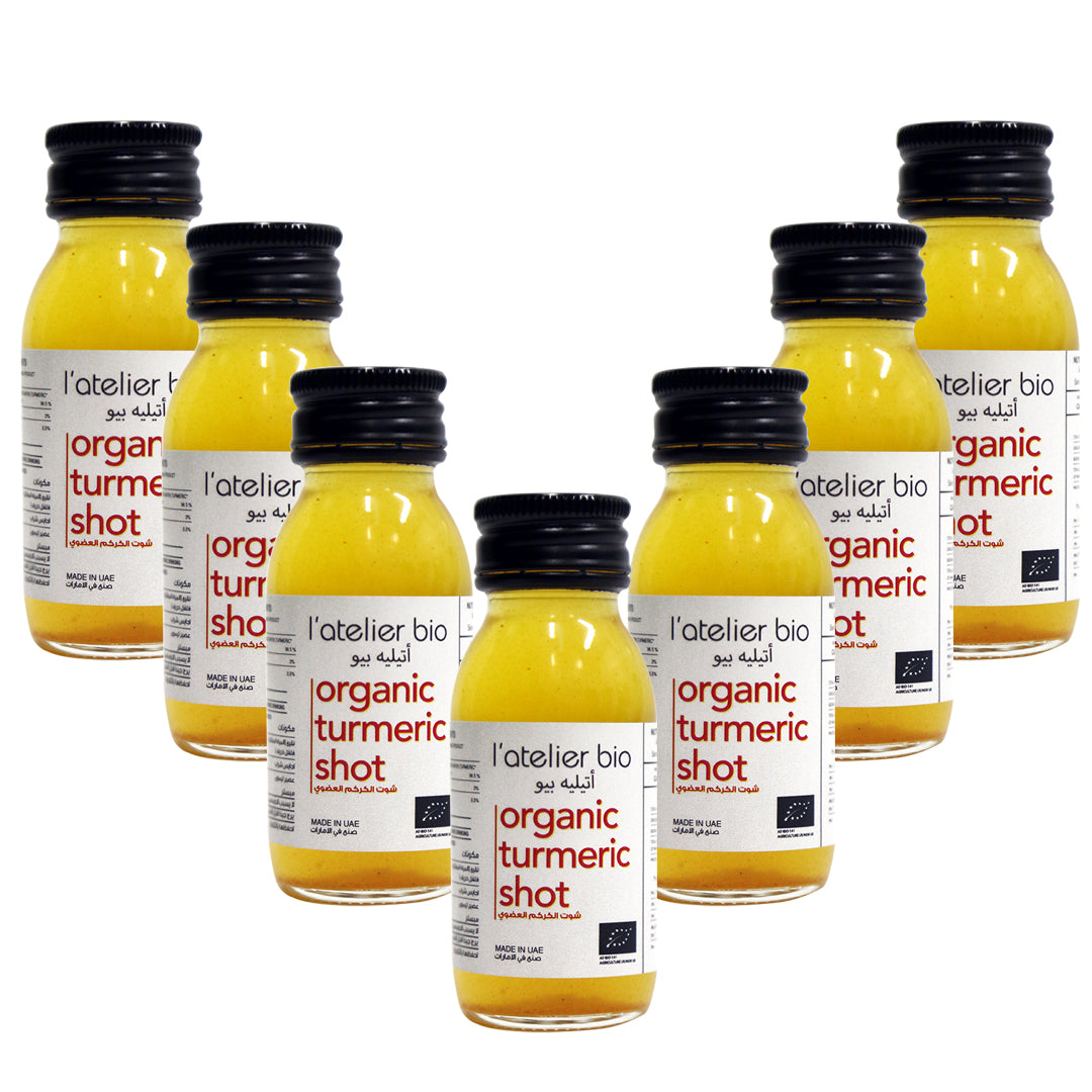 L'ATELIER BIO Organic Turmeric Shots, 60ml - Pack of 7