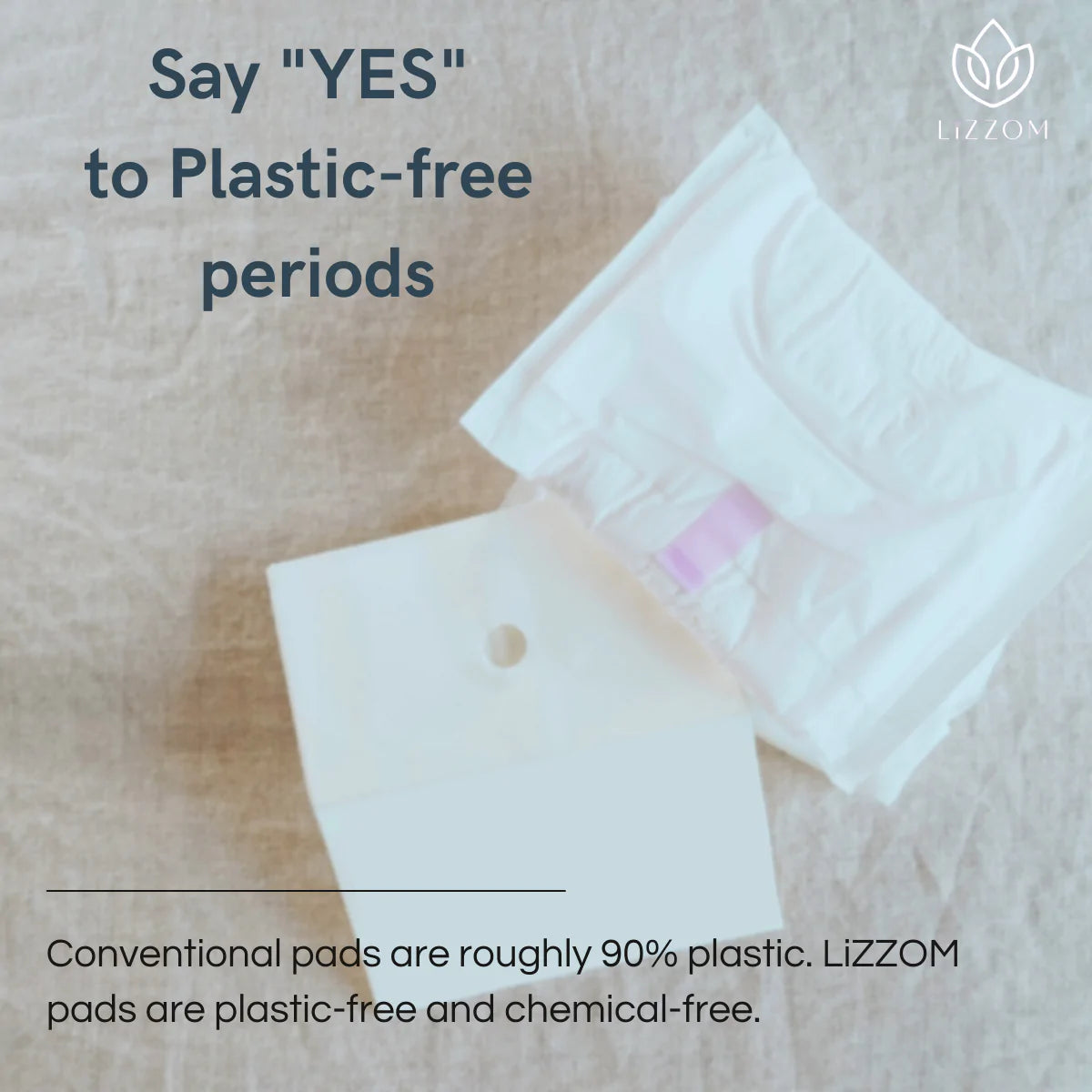 LiZZOM Thick Regular Size Sanitary Pads With Wings (Ideal For Night) - Pack Of 10