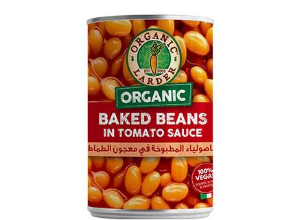 ORGANIC LARDER Baked Beans In Tomato Sauce, 400g - Organic, Vegan