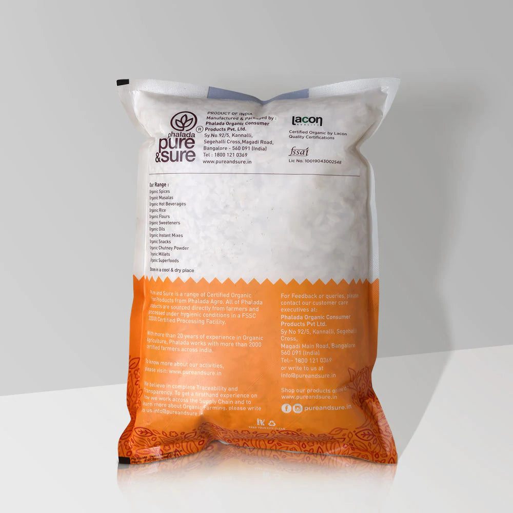 PURE & SURE Organic White Beaten Rice, 1kg