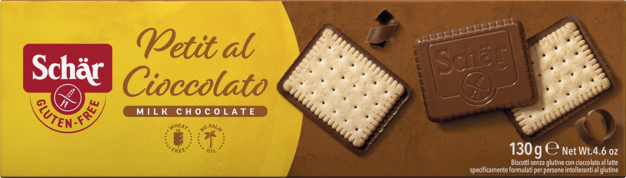 SCHÄR Milk Chocolate Biscuits, 130g - Gluten Free