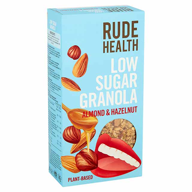 RUDE HEALTH Almond and Hazelnut Low Sugar Granola - 400g