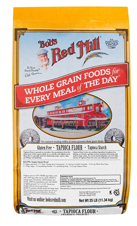 BOB'S RED MILL Tapioca Flour Starch Bulk Pack, 11.34Kg