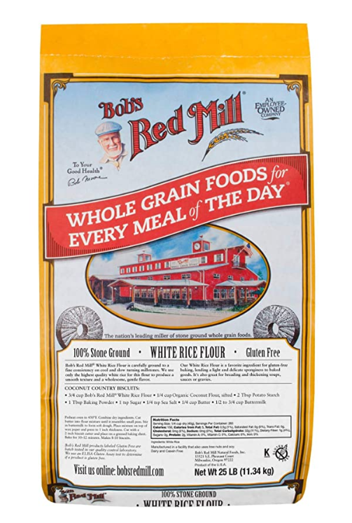 BOB'S RED MILL White Rice Flour Bulk Pack, 11.34kg
