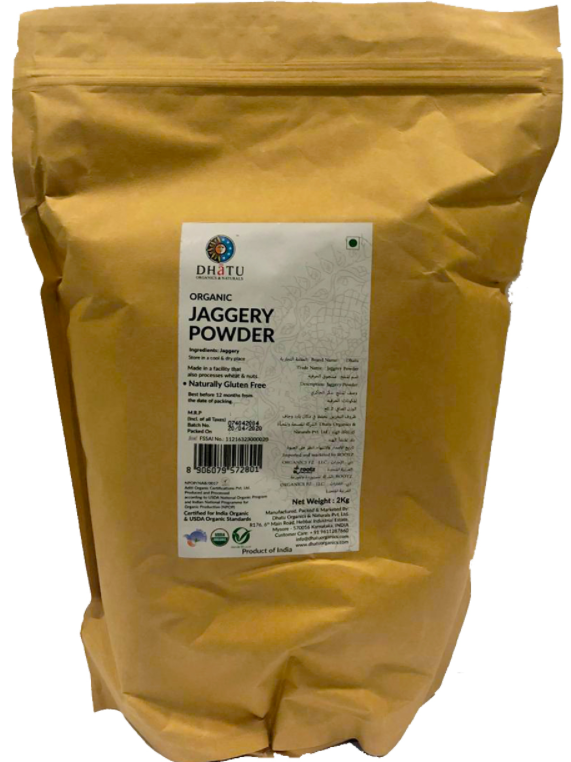DHATU Organic Jaggery Powder, 500g