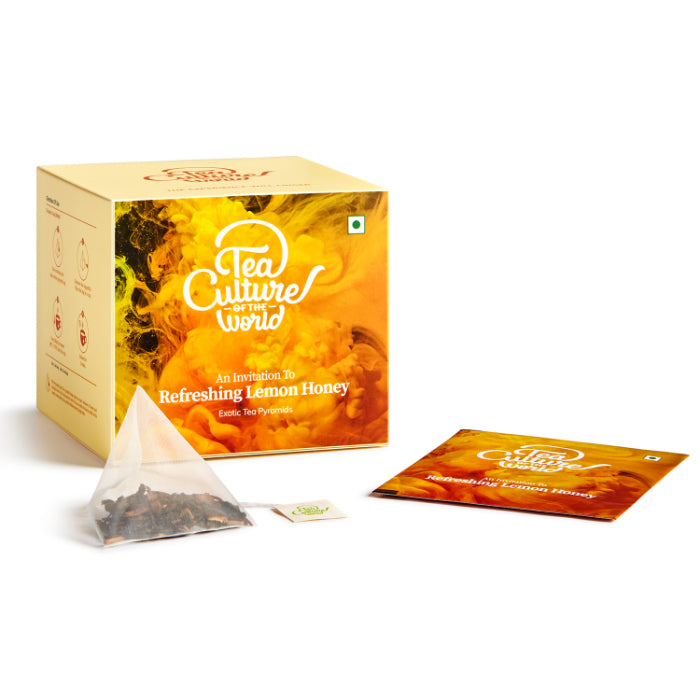 TEA CULTURE OF THE WORLD Refreshing Lemon Honey Tea (Pack Of 16), 32g