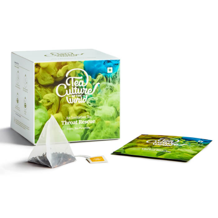 TEA CULTURE OF THE WORLD Throat Rescue Tea (Pack Of 16), 32g