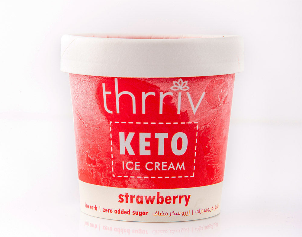 THRRIV Keto Strawberry Ice Cream, 500ml