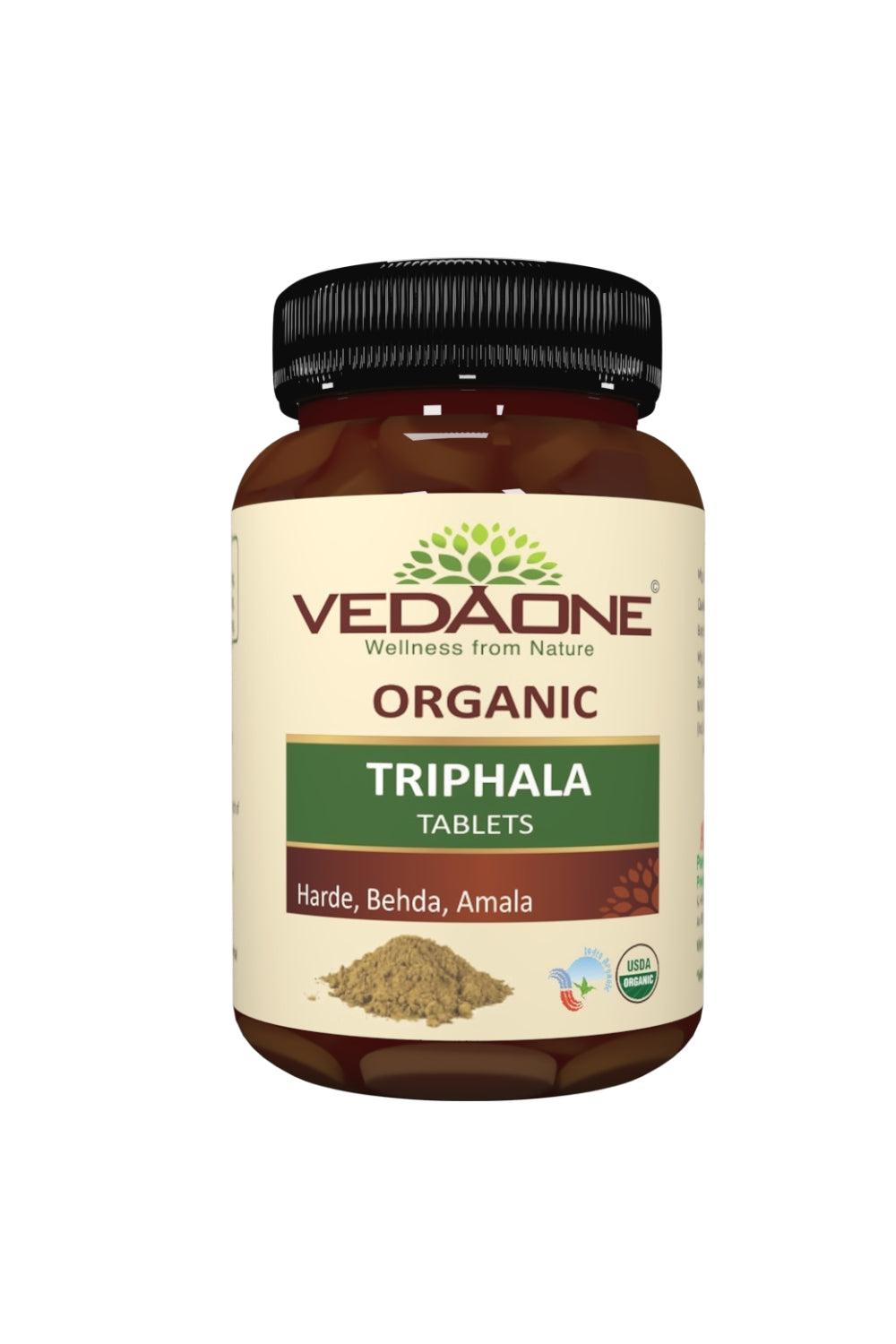 VEDAONE Organic Triphala Caplets, 60 Tablets