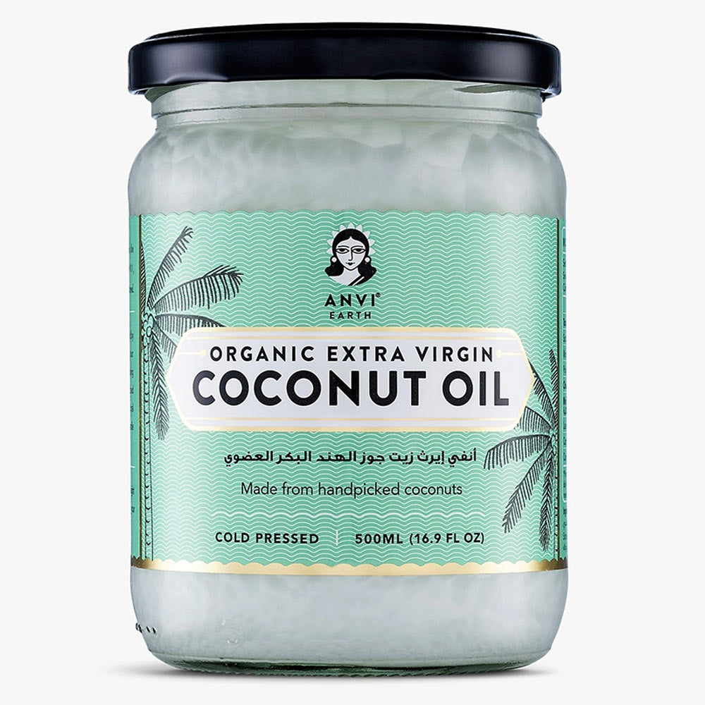 ANVI EARTH Organic Extra Virgin Coconut Oil, 500ml