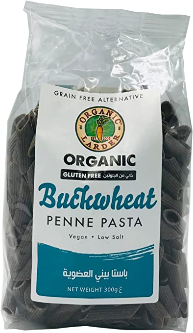 ORGANIC LARDER Buckwheat Penne Pasta, 300g - Organic, Vegan, Gluten Free