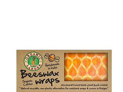 ORGANIC LARDER Beeswax Wraps, 200g - Organic, Natural
