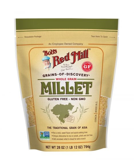 BOB'S RED MILL Whole Grain Hulled Millet, 794g, Gluten Free