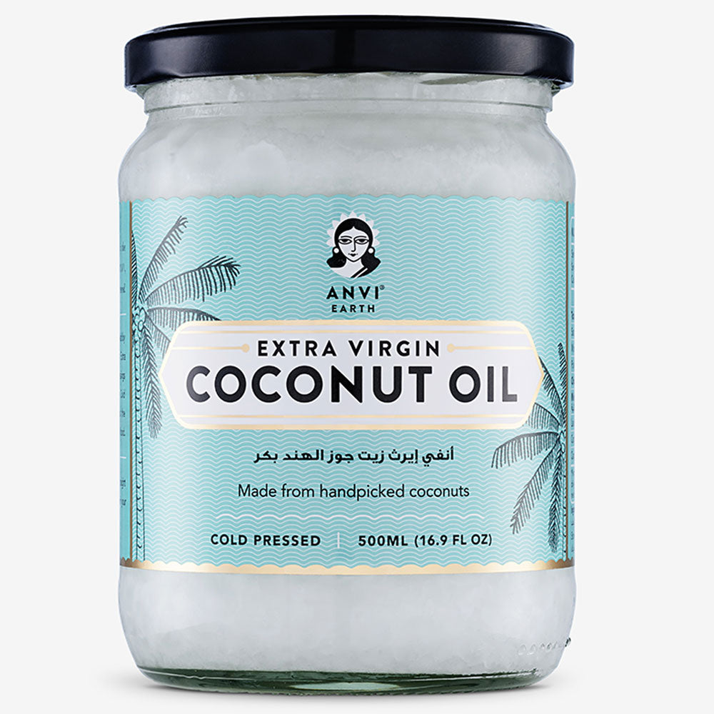 ANVI EARTH Extra Virgin Coconut Oil, 500ml