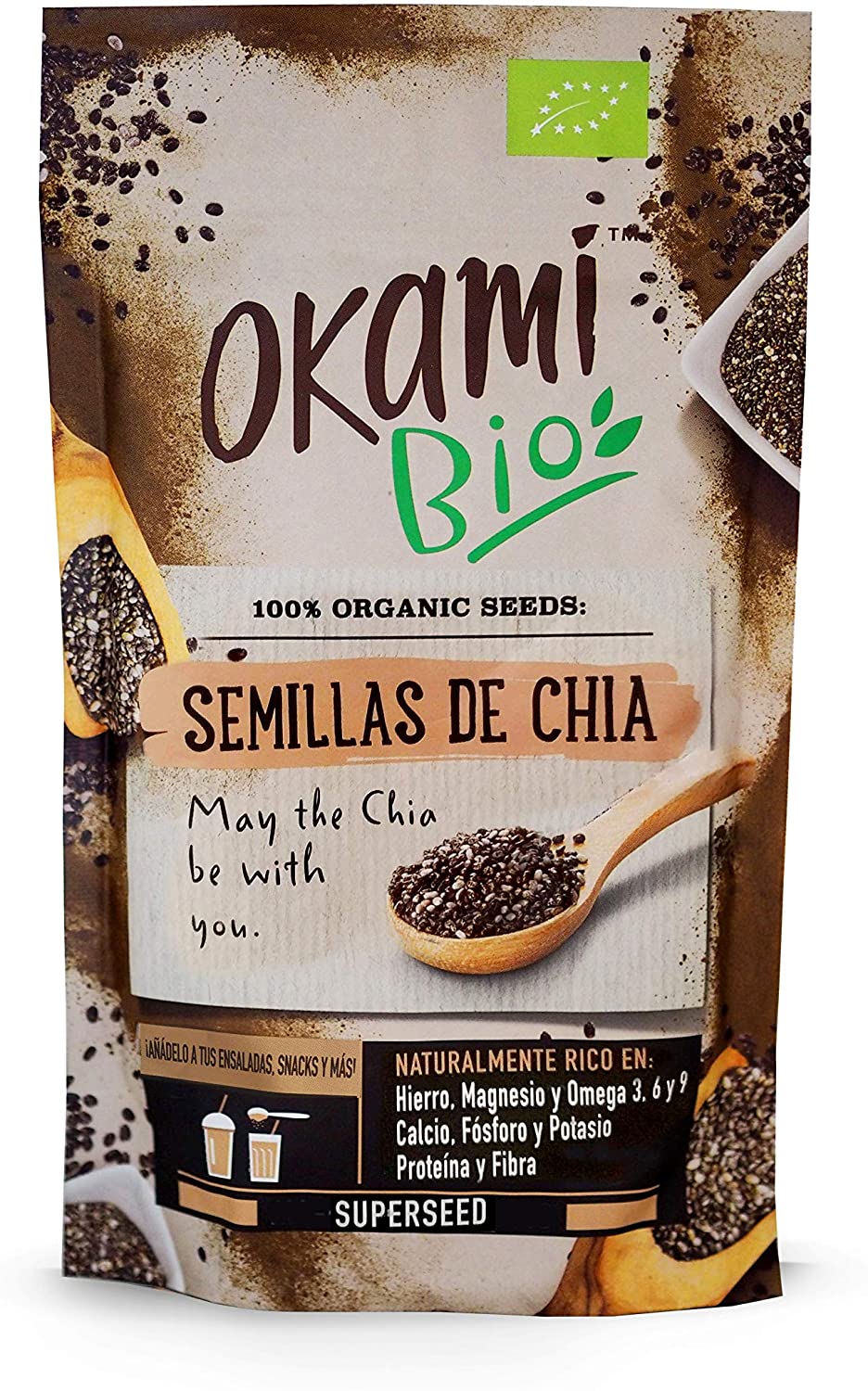 OKAMI BIO Organic Chia Seeds, 250g