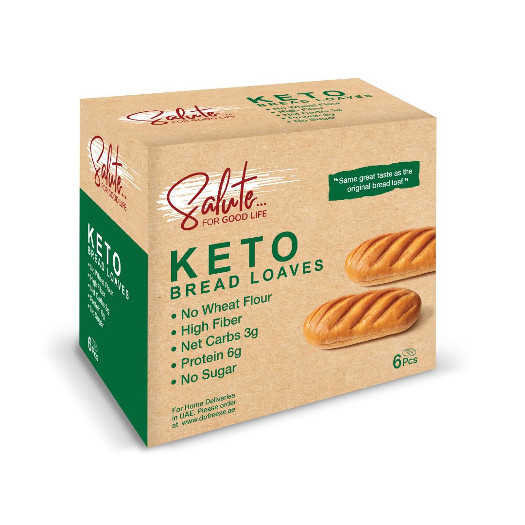 SALUTE Keto Bread Loaves, 210g - Pack Of 6, Keto-friendly