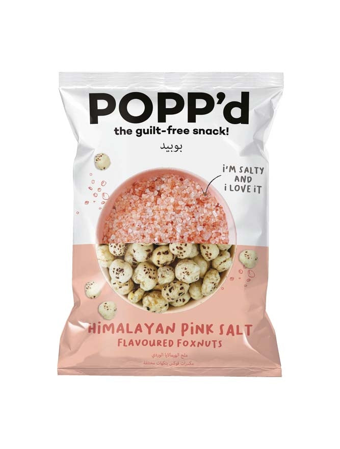 POPP'D Himalayan Pink Salt Flavoured Foxnuts, 35g