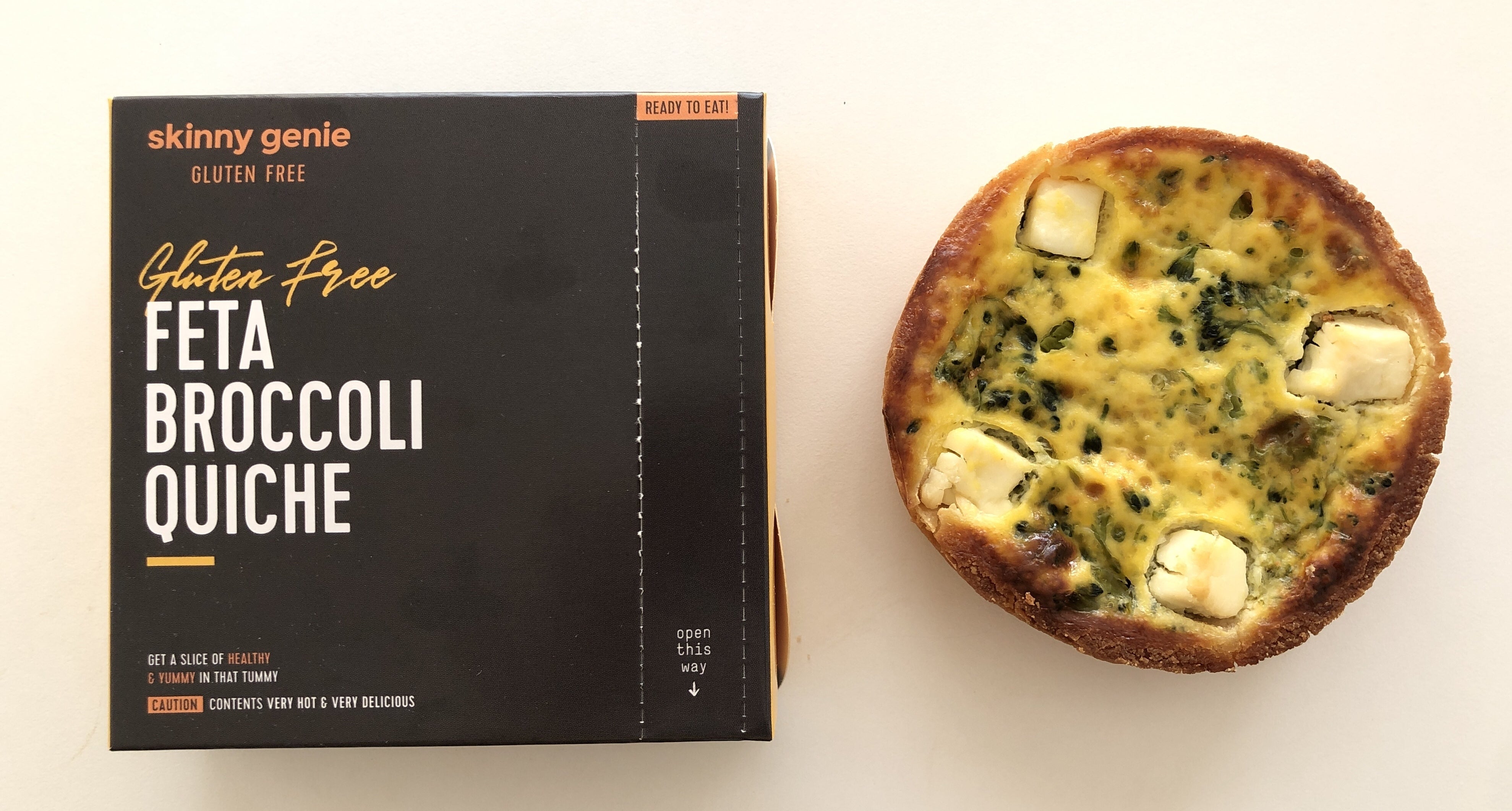 SKINNY GENIE Gluten Free Feta Broccoli Quiche, 150g
