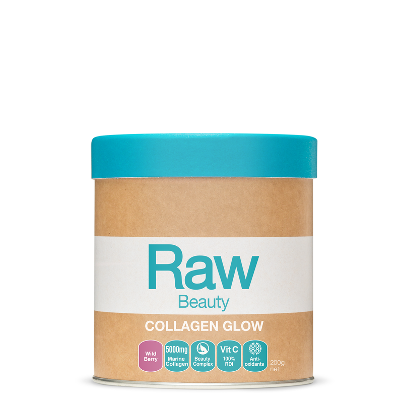 AMAZONIA BEAUTY RAW Wild Berry Collagen Glow, 200g, Vegan