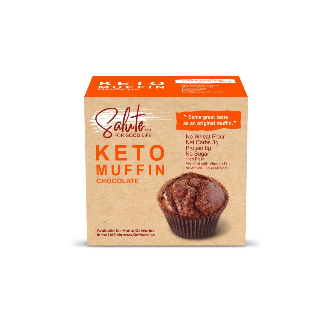 SALUTE Keto Muffin Chocolate, 60g, Keto-friendly