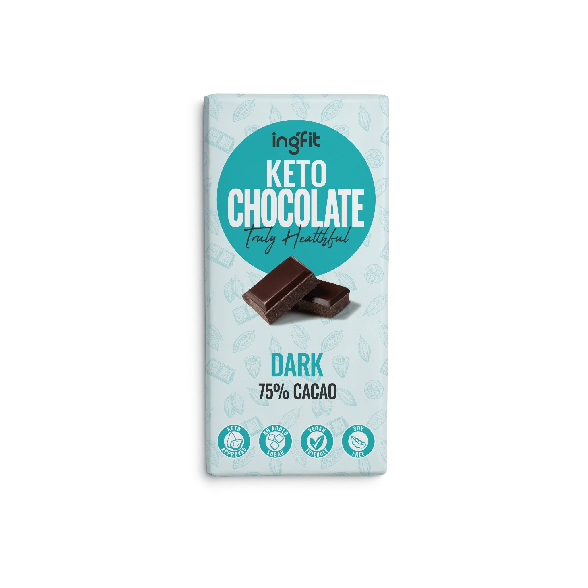 INGFIT Keto Dark Chocolate, 100g