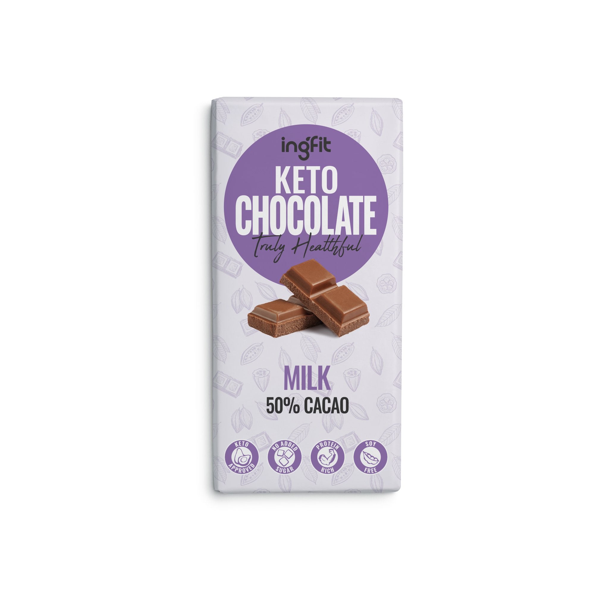 INGFIT Keto Milk Chocolate, 100g