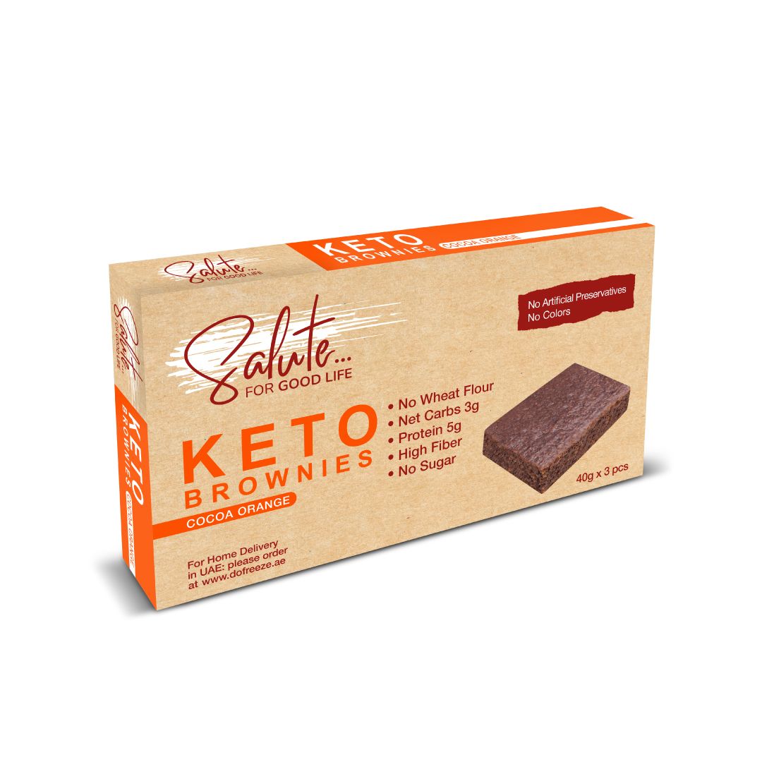 SALUTE Keto Brownies, 120g - Pack Of 3, Keto-friendly