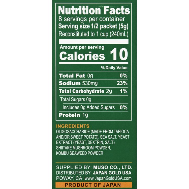 MUSO Umami Broth Dashi Powder - Shiitake, Kombu, 40g, Organic, Vegan, Non GMO