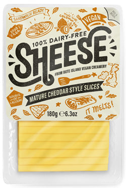 SHEESE Vegan Mature Cheddar Style Slices, 200g