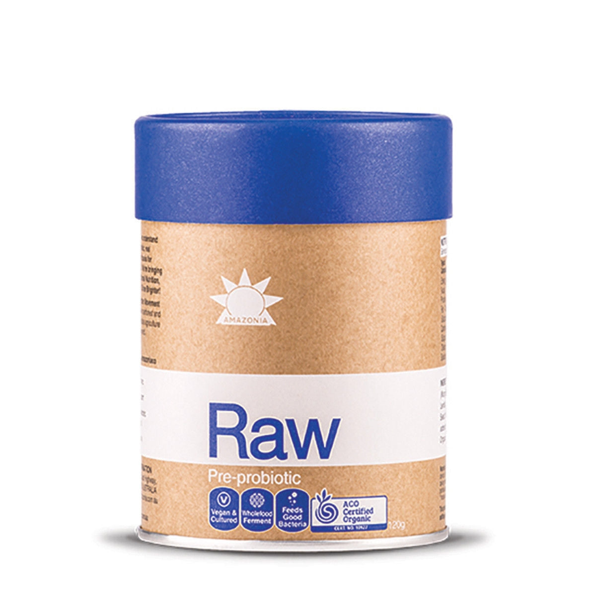 AMAZONIA RAW Pre - Probiotics, 120g, Organic, Vegan