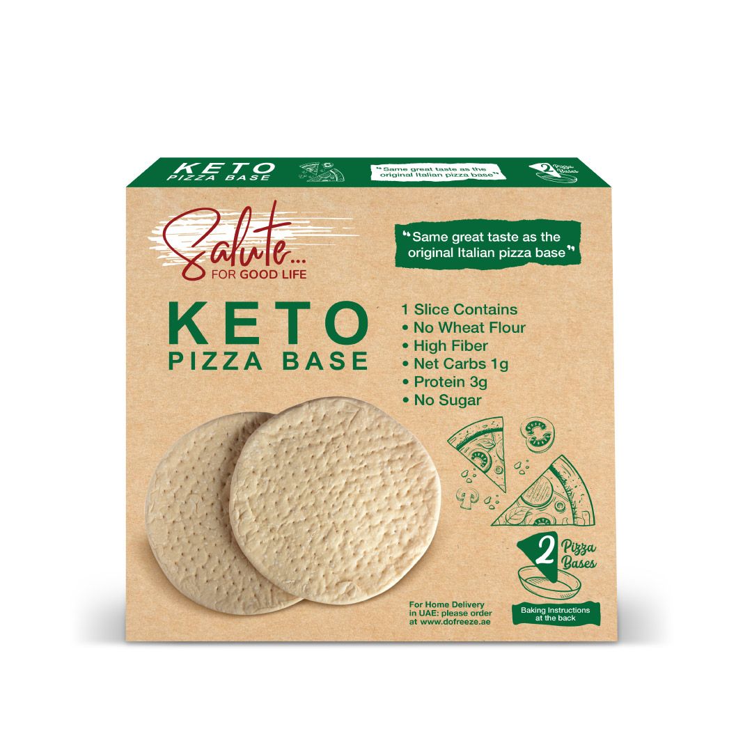 SALUTE Keto Pizza Base, 210g - Pack Of 2, Keto-friendly, Diabetic-friendly