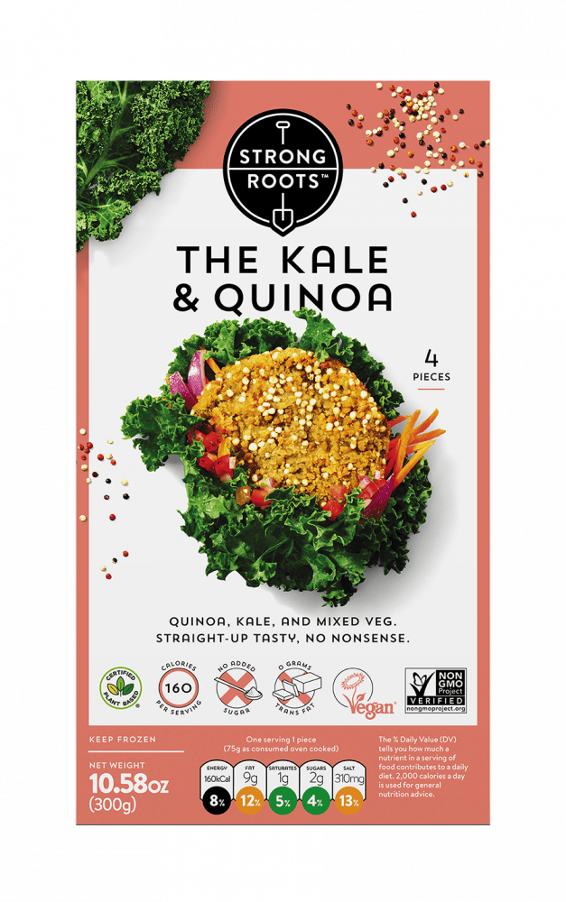 STRONG ROOTS Kale & Quinoa Burger, 300g