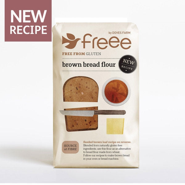 DOVES FARM Freee Brown Bread Flour, 1Kg