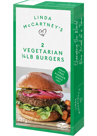 LINDA McCARTNEY'S Vegetarian Burgers, 227g (Pack of 2) - Vegan