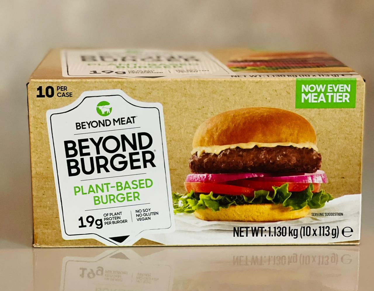 BEYOND MEAT Plant Based Burger Patties, 1.13Kg - Pack of 10