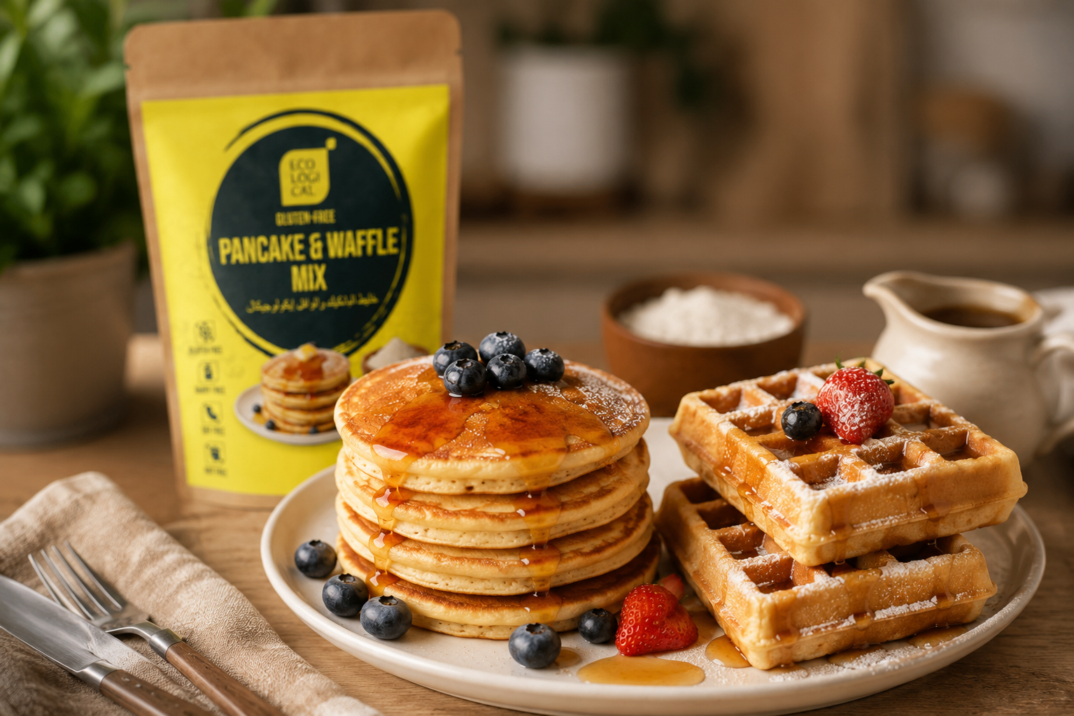 ECOLOGICAL GLUTEN-FREE PANCAKES & WAFFLES RECIPE