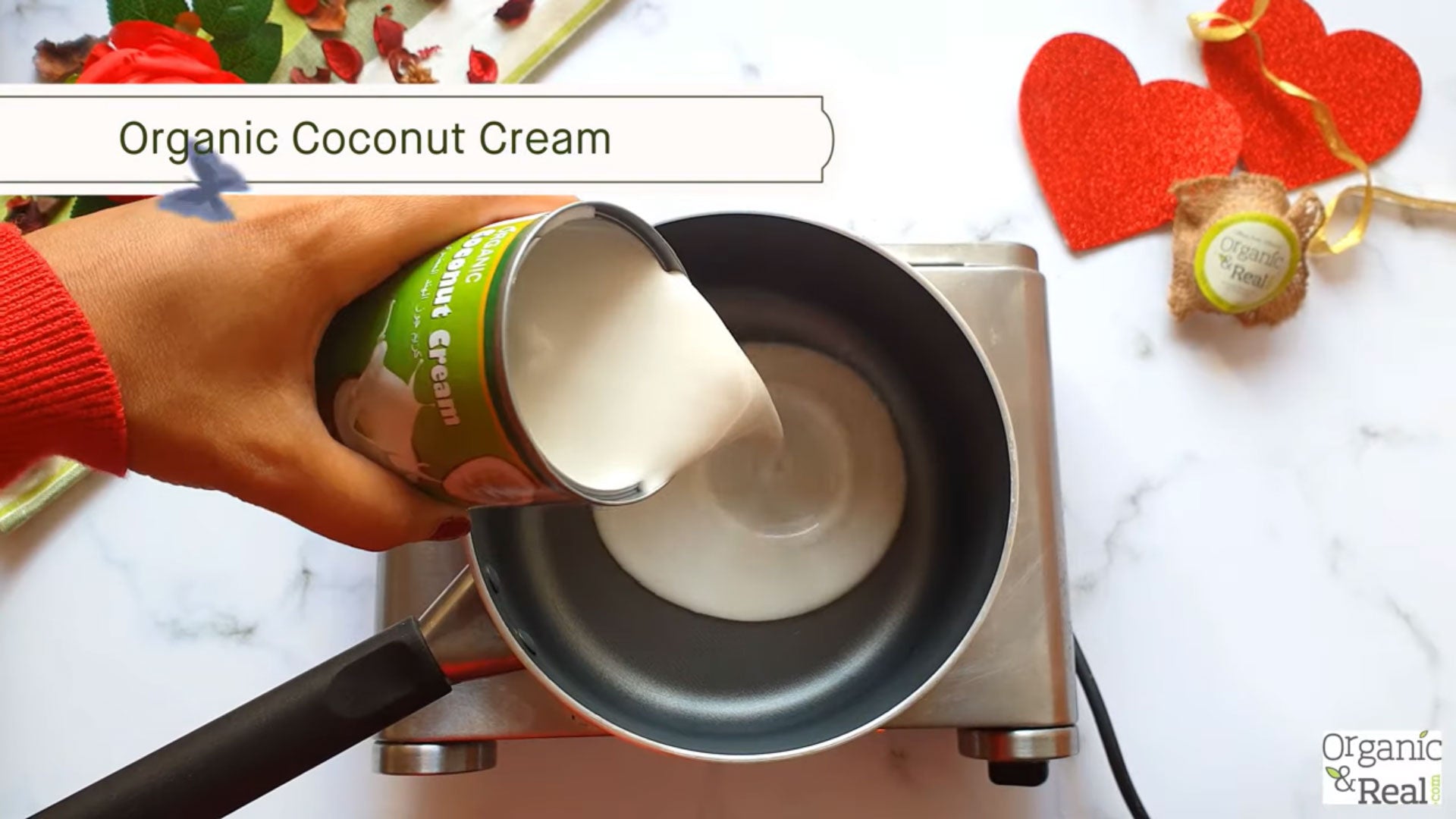A heartful Organic Dairy-free Coconut Matcha Pudding