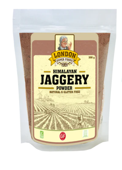 LONDON SUPER FOODS Himalayan Natural Jaggery Powder, 300g - Gluten Free