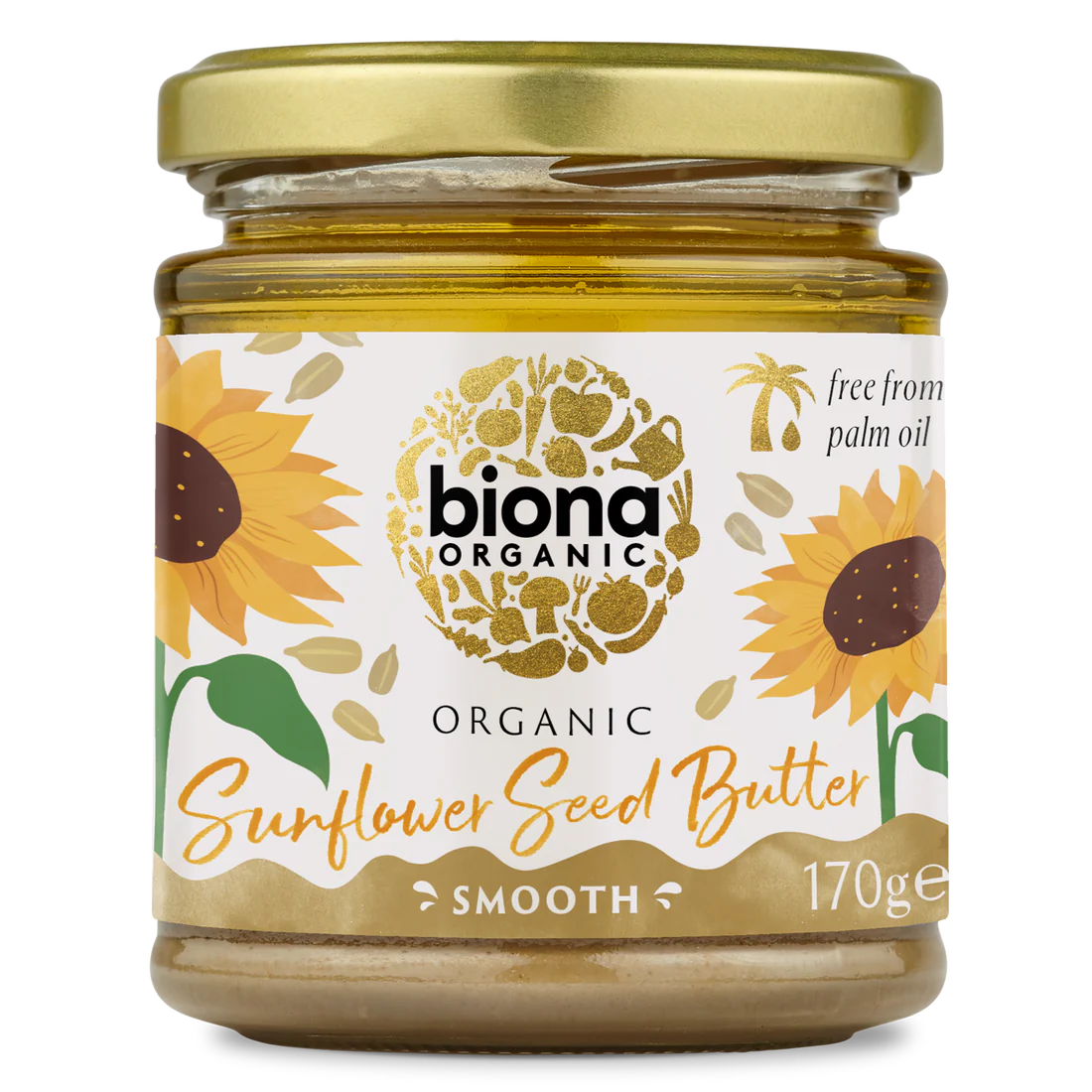 BIONA ORGANIC Sunflower Seed Butter - Pack of 6 (170g each)